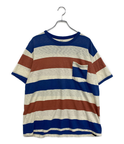 RRL RALPH LAUREN 半袖Ｔシャツ マルトボーダー ポケ付 メンズ SIZE XL ダブルアールエル