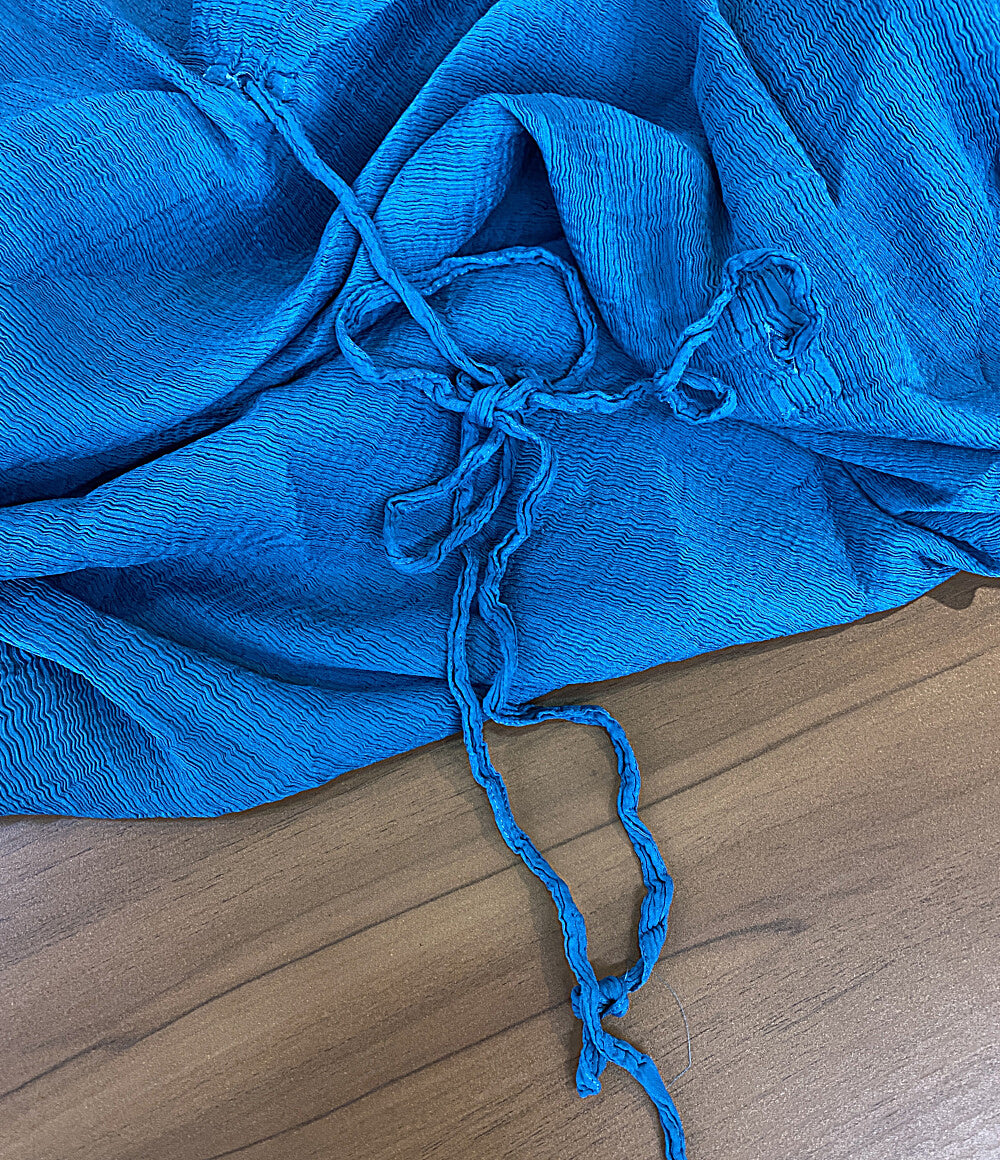 ISSEY MIYAKE me ノースリーブワンピース ブルー MI93FT632 レディース SIZE - ミー イッセイミヤケ