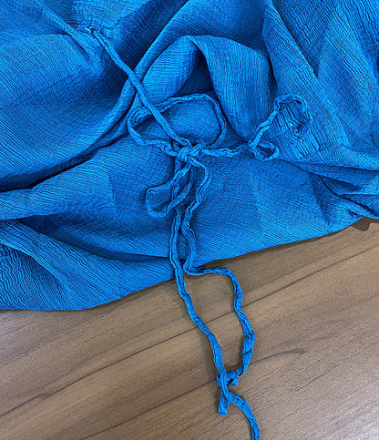 ISSEY MIYAKE me ノースリーブワンピース ブルー MI93FT632 レディース SIZE - ミー イッセイミヤケ