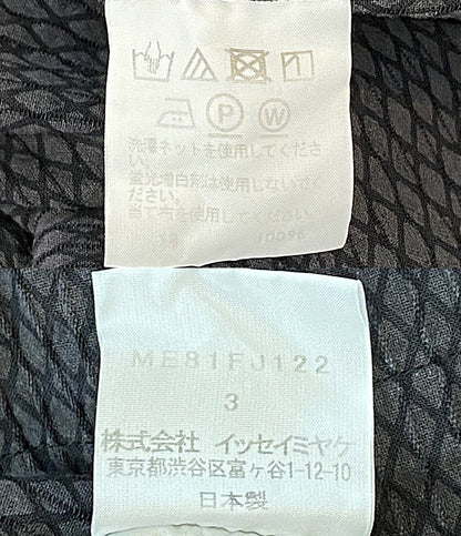 ISSEY MIYAKE MEN 半袖シャツ ストライプ 網目 2018 ME81FU122 メンズ SIZE 3 イッセイミヤケ メン
