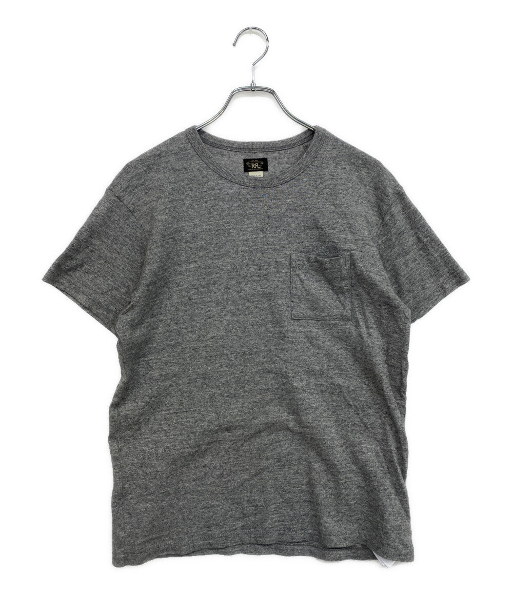 美品 RRL RALPH LAUREN 半袖Ｔシャツ ポケT USA製 杢グレー メンズ SIZE M ダブルアールエル