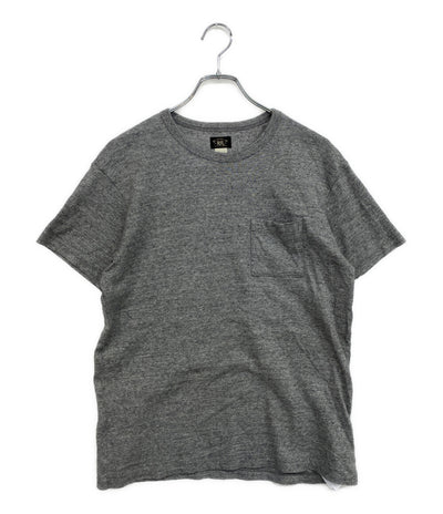 美品 RRL RALPH LAUREN 半袖Ｔシャツ ポケT USA製 杢グレー メンズ SIZE M ダブルアールエル
