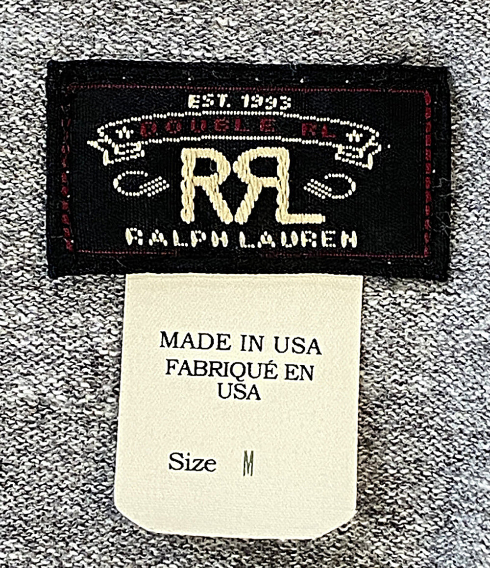 美品 RRL RALPH LAUREN 半袖Ｔシャツ ポケT USA製 杢グレー メンズ SIZE M ダブルアールエル