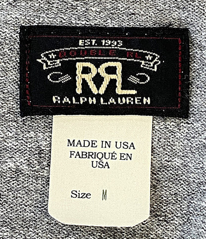 美品 RRL RALPH LAUREN 半袖Ｔシャツ ポケT USA製 杢グレー メンズ SIZE M ダブルアールエル