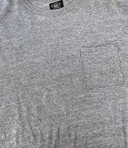 美品 RRL RALPH LAUREN 半袖Ｔシャツ ポケT USA製 杢グレー メンズ SIZE M ダブルアールエル