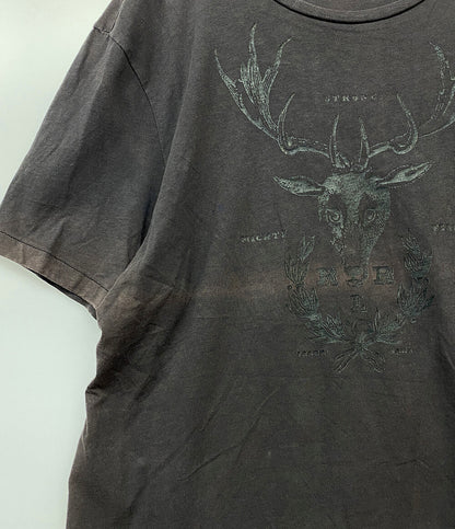 RRL RALPH LAUREN 半袖Ｔシャツ オールド プリント ブラック メンズ SIZE L ダブルアールエル