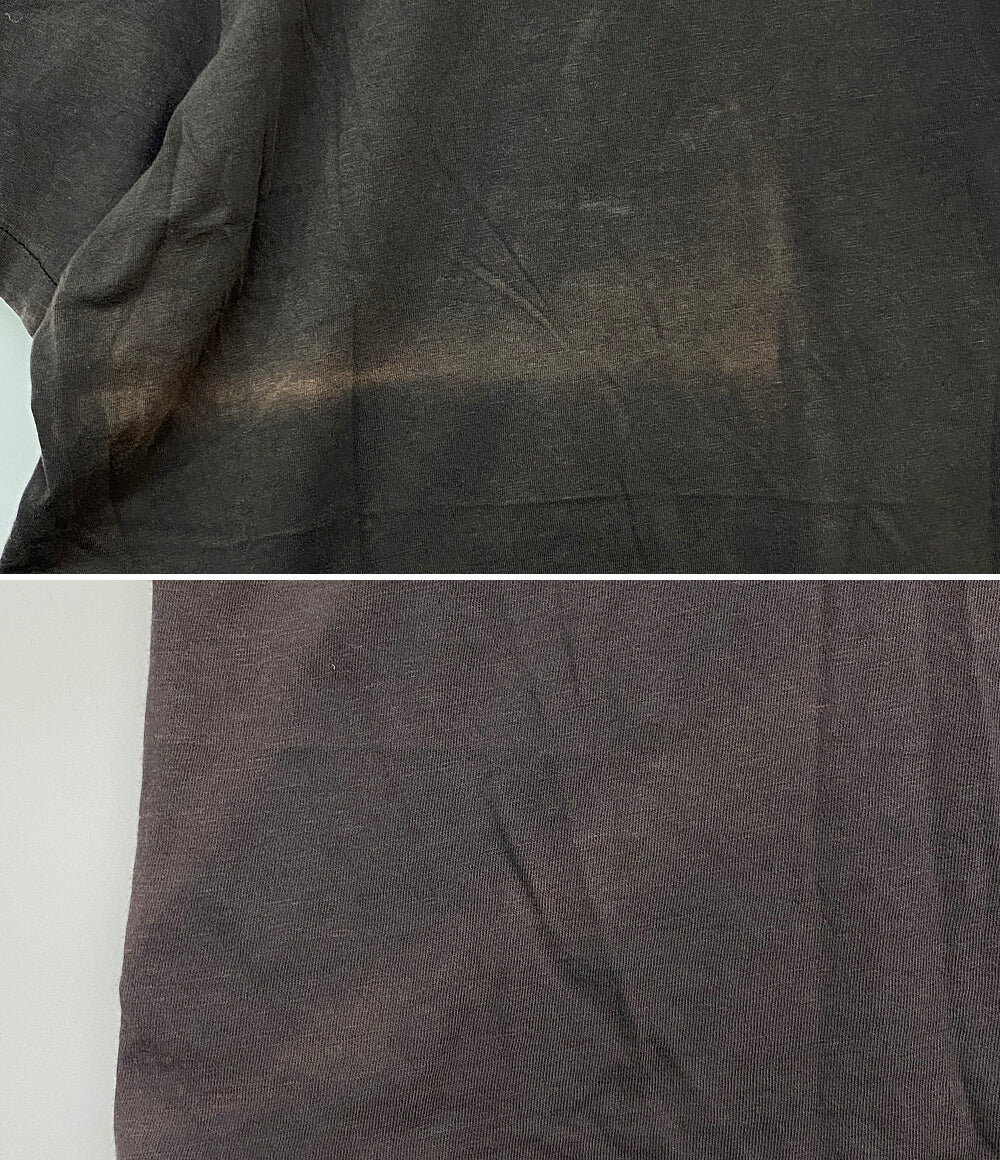 RRL RALPH LAUREN 半袖Ｔシャツ オールド プリント ブラック メンズ SIZE L ダブルアールエル