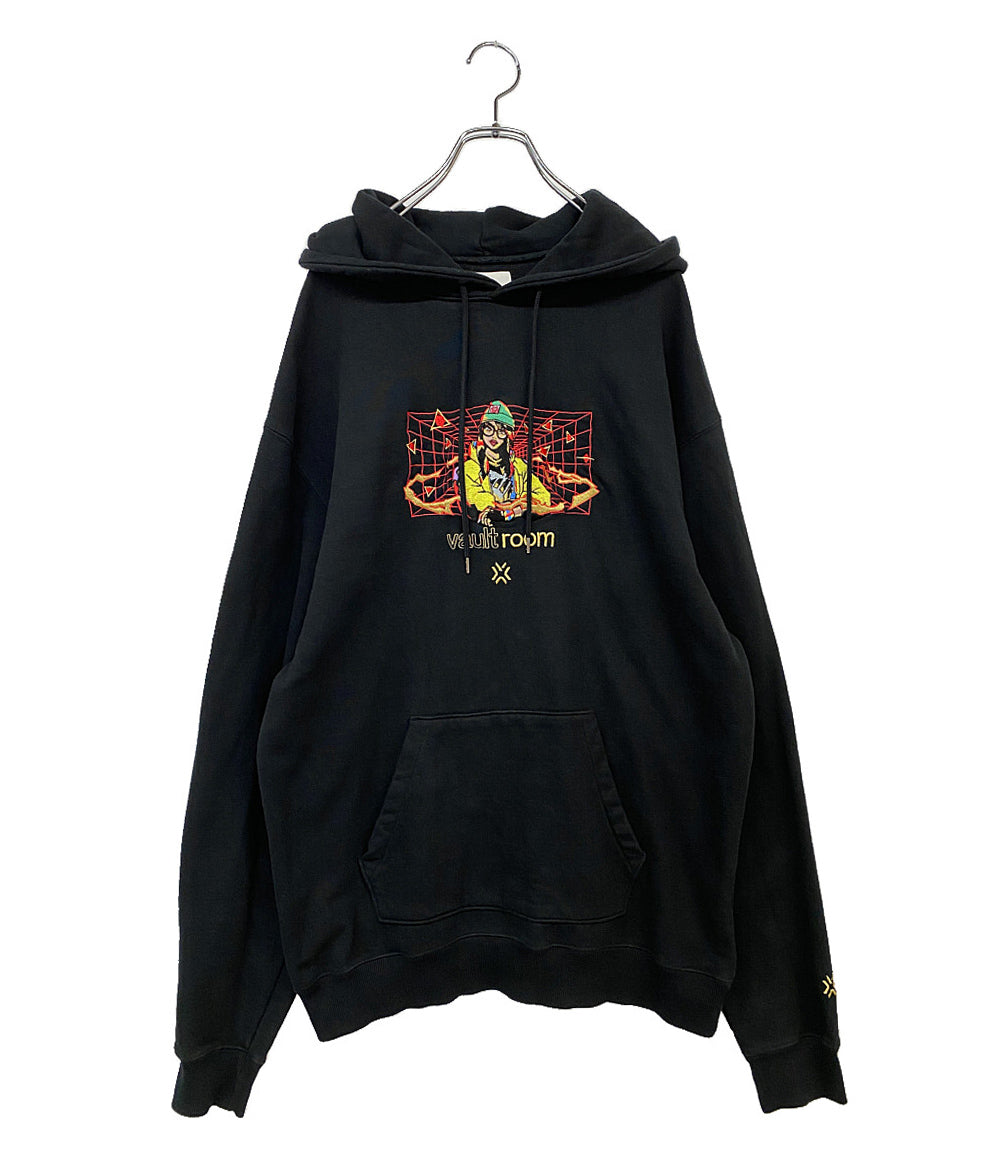 VAULTROOM ボルトルーム パーカー KILLJOY ブラック 刺繍 メンズ SIZE L