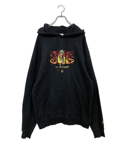 VAULTROOM ボルトルーム パーカー KILLJOY ブラック 刺繍 メンズ SIZE L