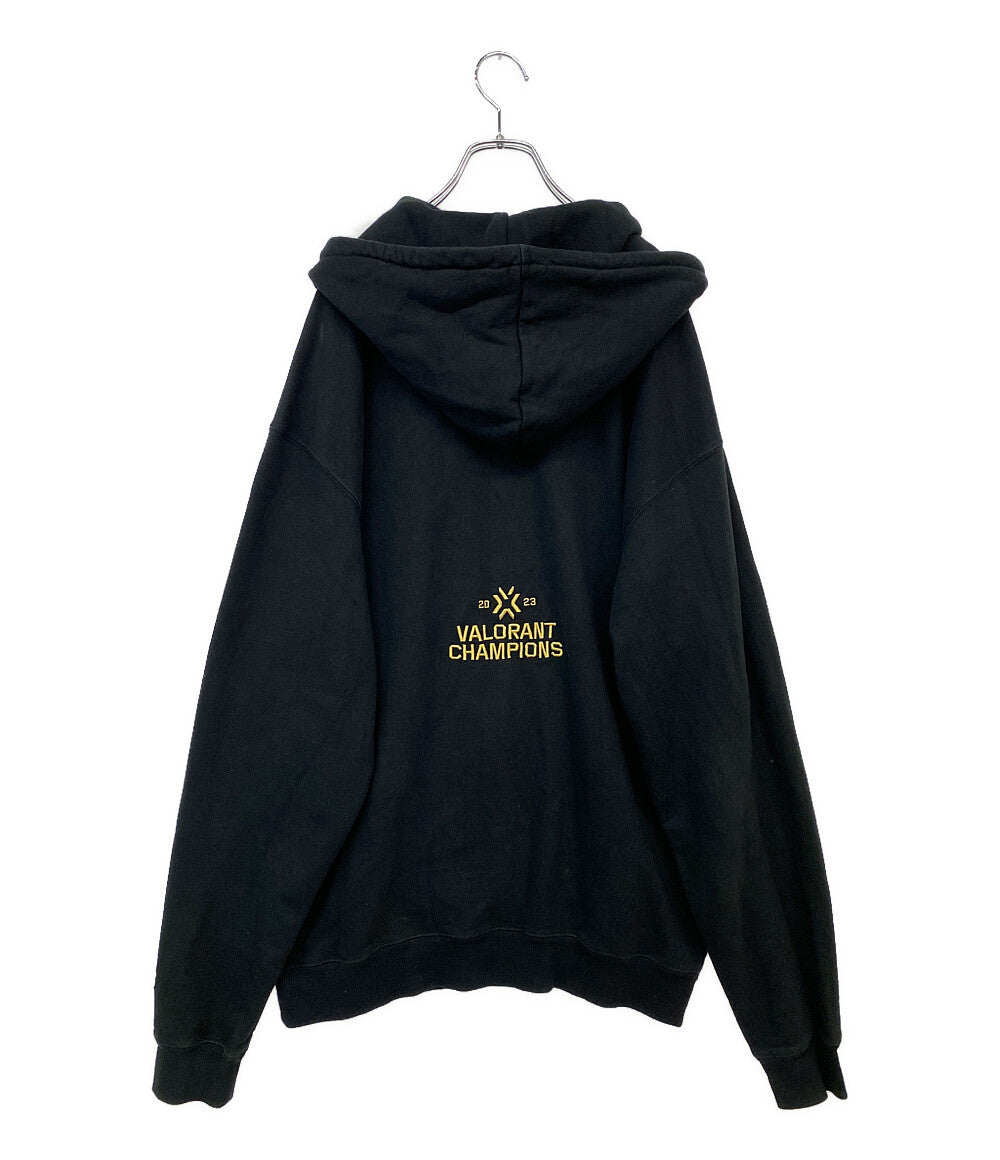 VAULTROOM ボルトルーム パーカー KILLJOY ブラック 刺繍 メンズ SIZE L