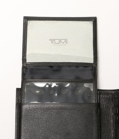 美品 TUMI 二つ折り財布 ブラック 01735D メンズ トゥミ