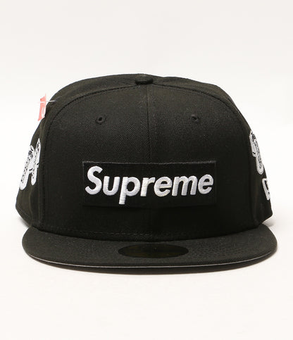 美品 NEW ERA × supreme シュプリーム キャップ ブラック world famous メンズ SIZE 60.6cm ニューエラ
