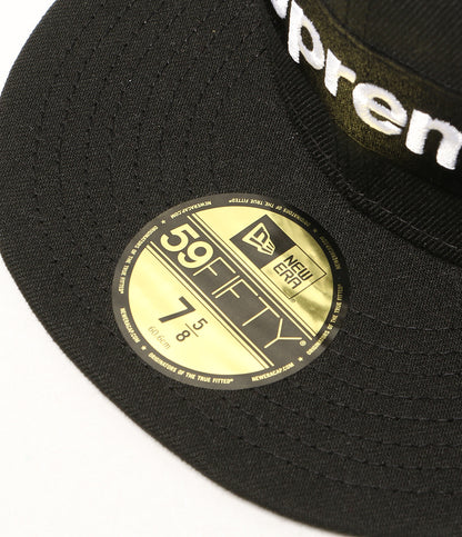 美品 NEW ERA × supreme シュプリーム キャップ ブラック world famous メンズ SIZE 60.6cm ニューエラ
