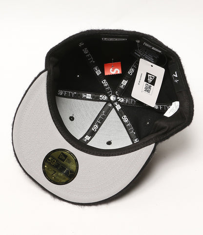 美品 NEW ERA × supreme シュプリーム キャップ ブラック メンズ SIZE 59.6cm ニューエラ