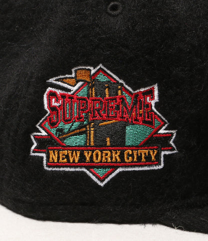 美品 NEW ERA × supreme シュプリーム キャップ ブラック メンズ SIZE 59.6cm ニューエラ