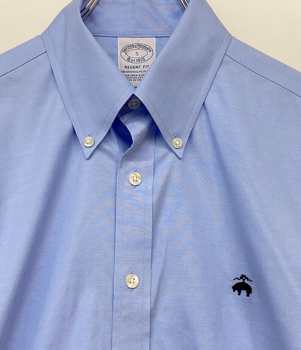 美品 Brooks Brothers 半袖シャツ スカイブルー メンズ SIZE S ブルックスブラザーズ
