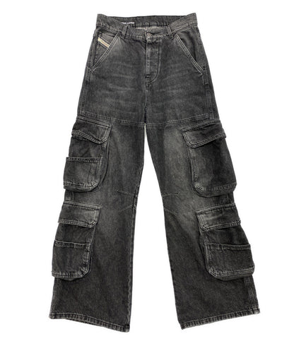 DIESEL デニムカーゴパンツ 濃グレー レディース SIZE W23 ディーゼル