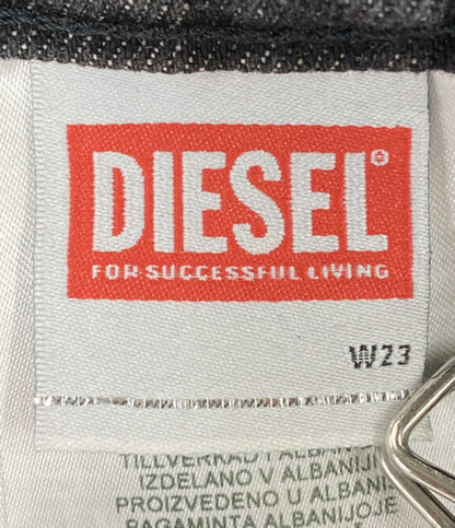 DIESEL デニムカーゴパンツ 濃グレー レディース SIZE W23 ディーゼル
