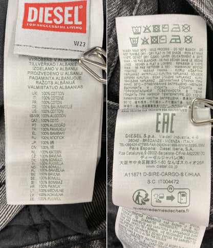 DIESEL デニムカーゴパンツ 濃グレー レディース SIZE W23 ディーゼル