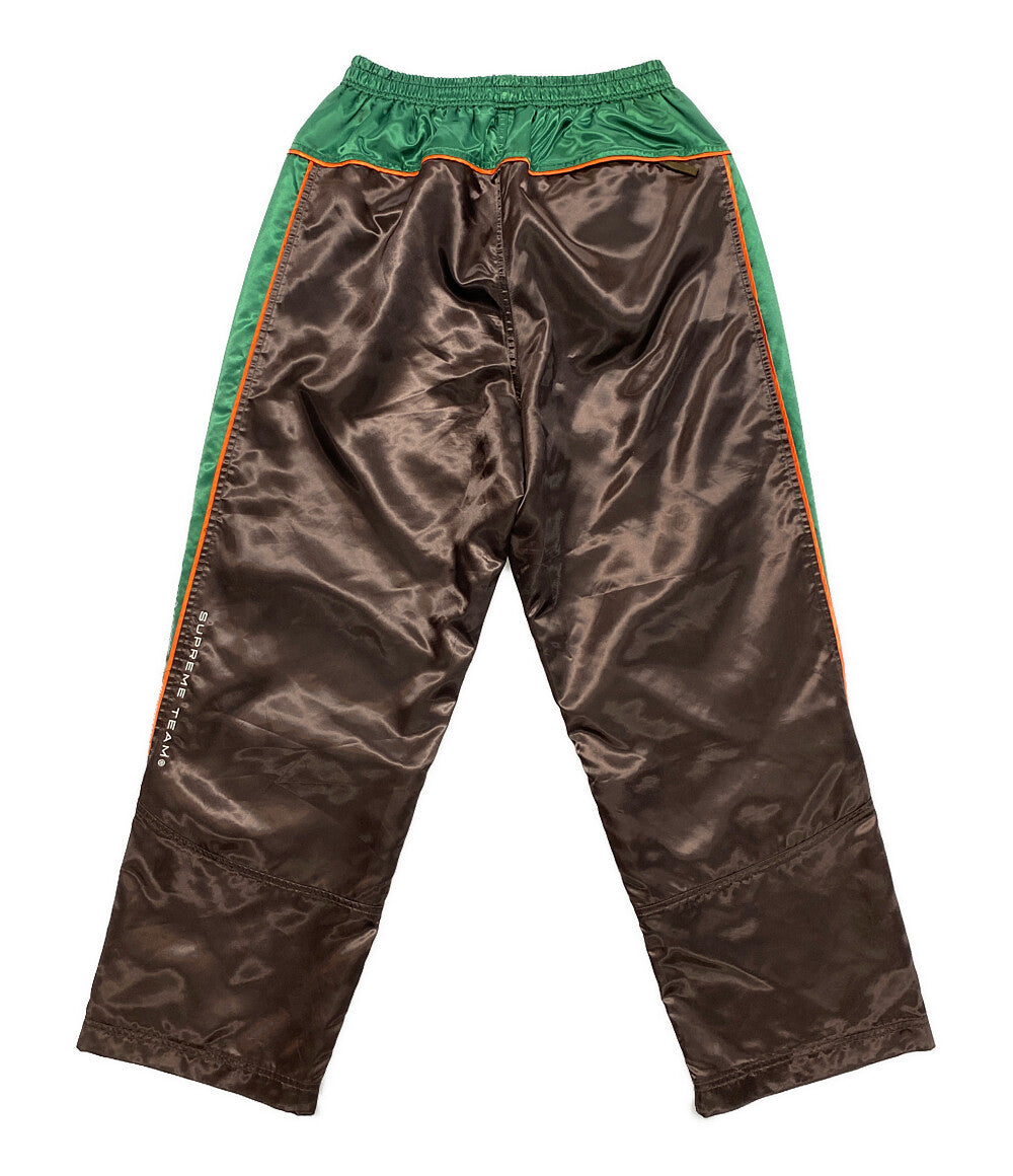 Supreme パンツ satin track pant 24ss ブラウン×グリーン レディース SIZE S シュプリーム