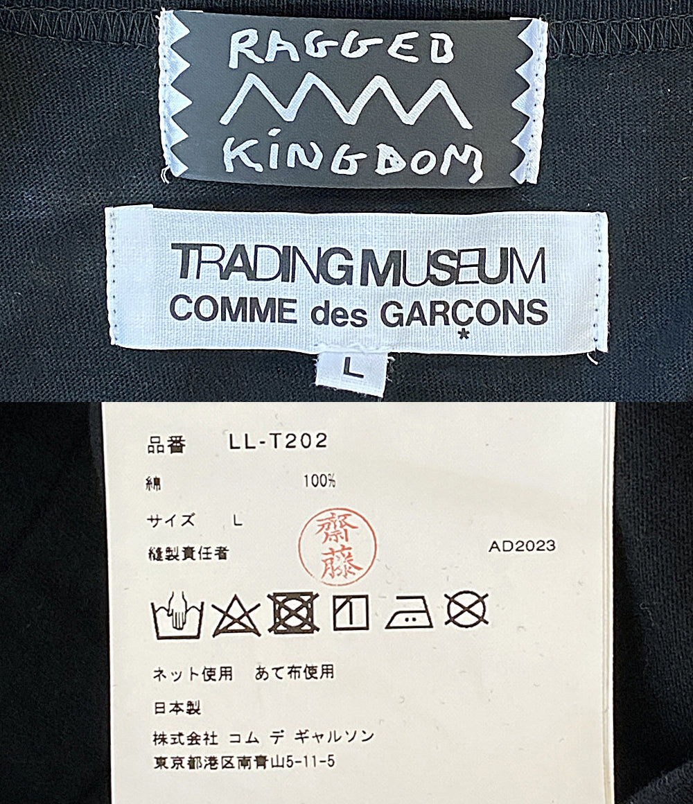 COMME des GARCONS 半袖Ｔシャツ RAGGED KiNGDOM LL-T202 メンズ SIZE L コムデギャルソン