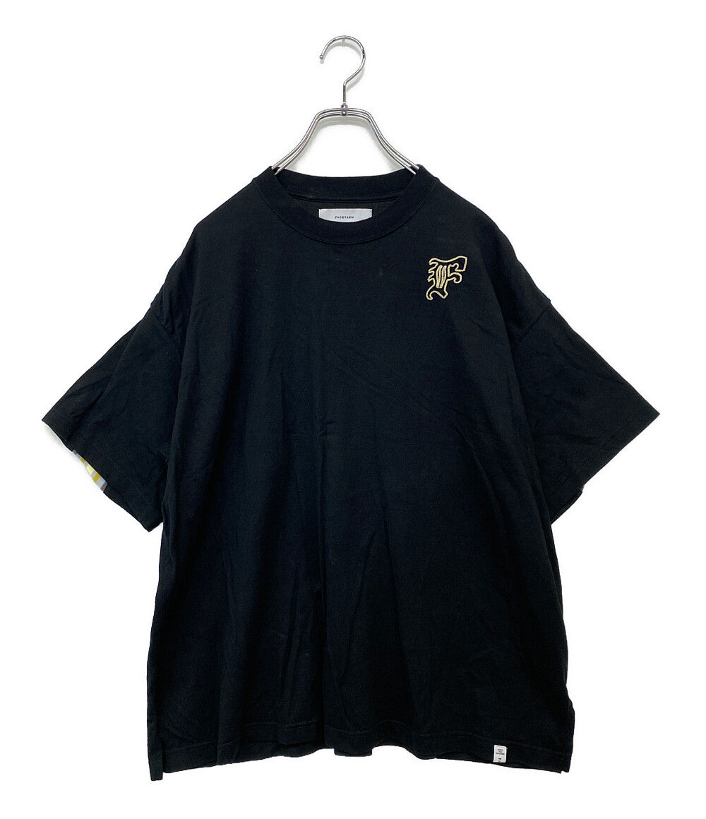 sacai 半袖Tシャツ スタッズコットンTシャツ チャコール 25AW 25