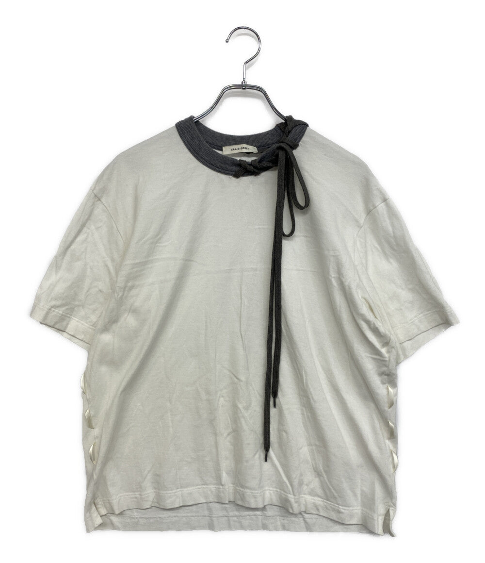 CRAIG GREEN 半袖Ｔシャツ ホワイト ドローコード 00000152017113 メンズ SIZE S クレイググリーン