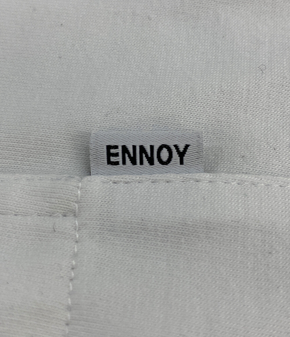 ENNOY エンノイ 半袖Ｔシャツ ホワイト SS25BRENCT06NTL メンズ SIZE XL