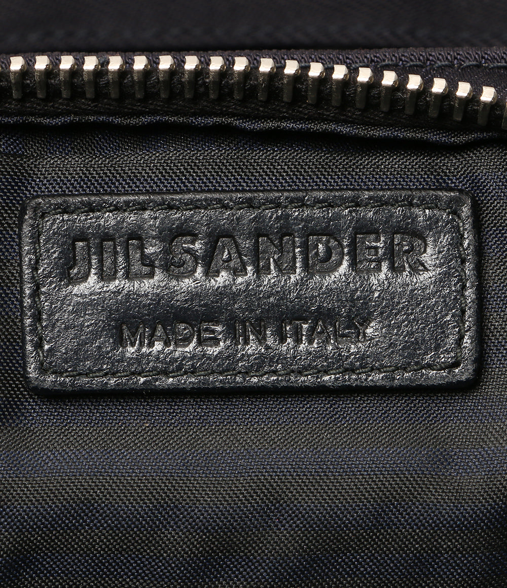 Jil sander ハンドバッグ LOGO NAVY レディース ジルサンダー