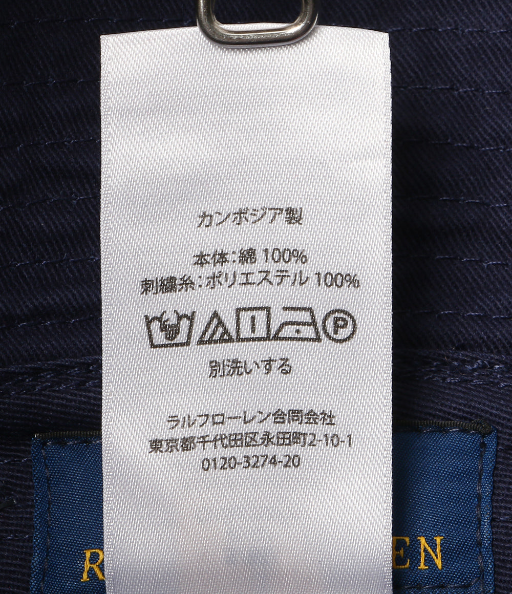 美品 POLO RALPH LAUREN POLO BEAR バケットハット ネイビー メンズ SIZE 58cm ポロ・ラルフローレン