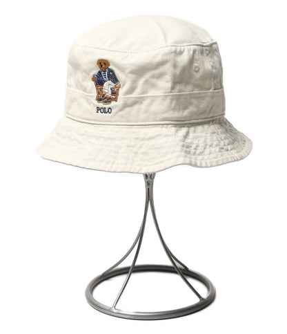 美品 POLO RALPH LAUREN POLO BEAR バケットハット NATURAL 26SS メンズ SIZE 58cm ポロ・ラルフローレン