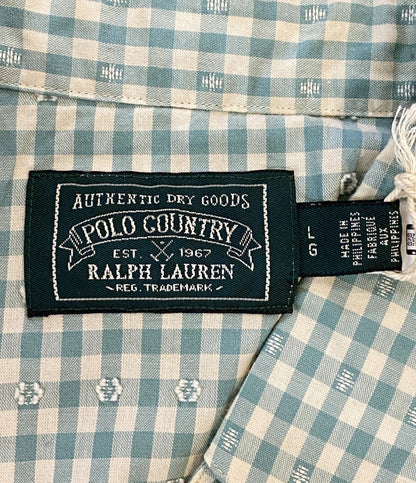 美品 POLO COUNTRY RALPH LAUREN ポロカントリー ラルフローレン 長袖シャツ メンズ SIZE L