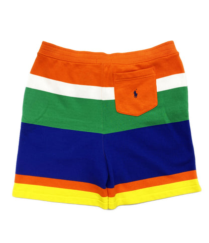 美品 POLO RALPH LAUREN ハーフパンツ 6INCH LOGO STRIPED FLEECE SHORT MULTI メンズ SIZE XL ポロ・ラルフローレン