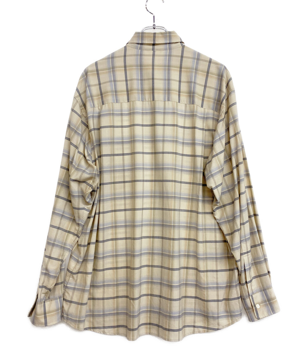 AURALEE 長袖シャツ SUPER LIGHT WOOL CHECK SHIRT 24SS メンズ SIZE 4 オーラリー
