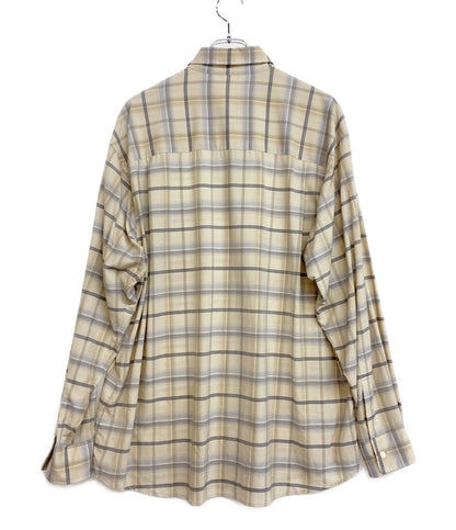 AURALEE 長袖シャツ SUPER LIGHT WOOL CHECK SHIRT 24SS メンズ SIZE 4 オーラリー