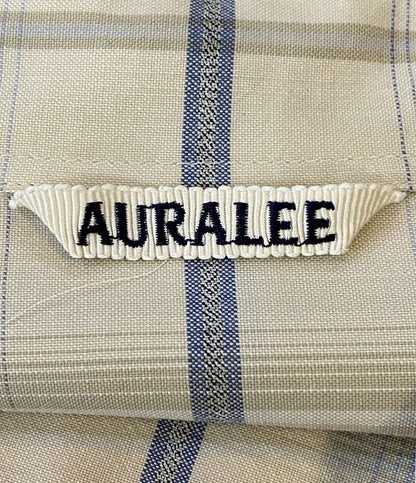 AURALEE 長袖シャツ SUPER LIGHT WOOL CHECK SHIRT 24SS メンズ SIZE 4 オーラリー