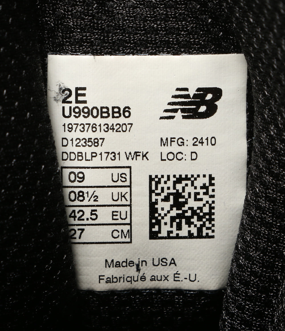 new balance スニーカー U990BB6 ブラック メンズ SIZE 27cm ニューバランス