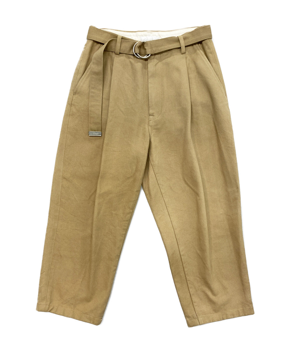 doublet パンツ Silk chino wide tapered trousers ベージュ メンズ ダブレット