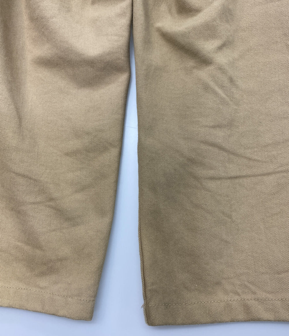 doublet パンツ Silk chino wide tapered trousers ベージュ メンズ ダブレット