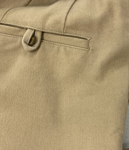 doublet パンツ Silk chino wide tapered trousers ベージュ メンズ ダブレット