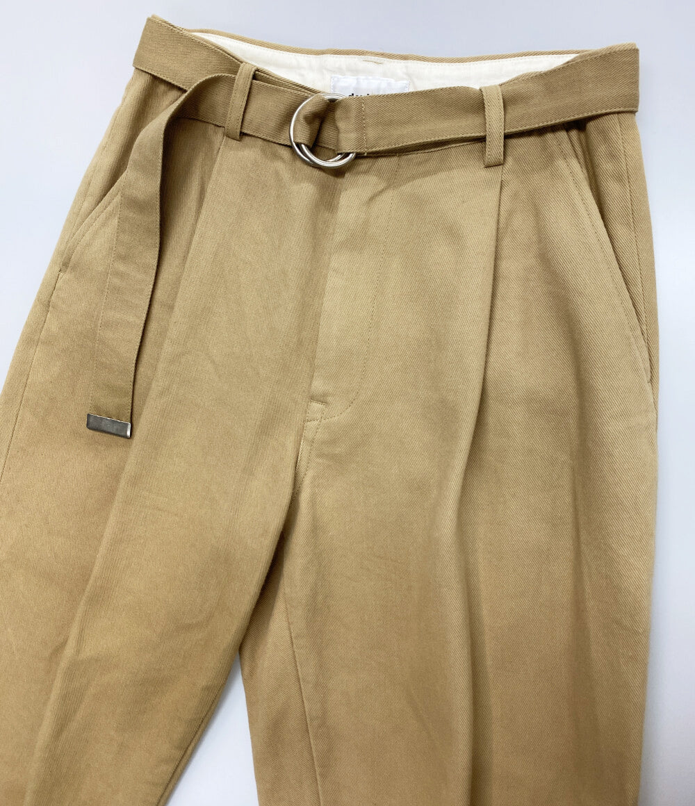 doublet パンツ Silk chino wide tapered trousers ベージュ メンズ ダブレット