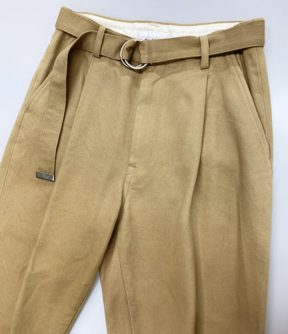 doublet パンツ Silk chino wide tapered trousers ベージュ メンズ ダブレット