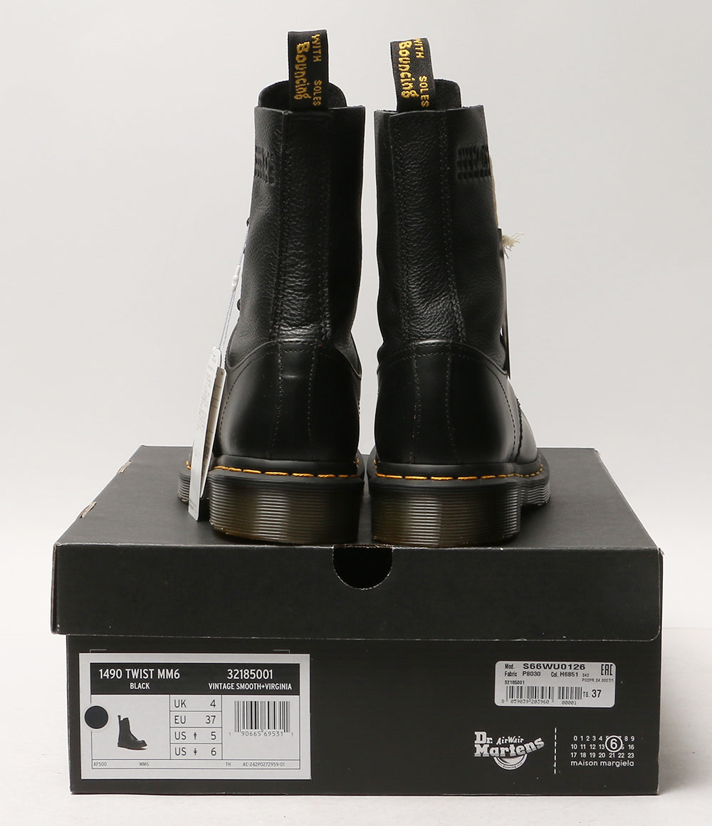 美品 Dr.Martens×MM6 エムエムシックス 10ホールブーツ レディース SIZE UK4 ドクターマーチン