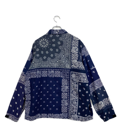 OLD PARK オールドパーク コーチジャケット バンダナパッチワーク 日本製 リメイク メンズ SIZE L