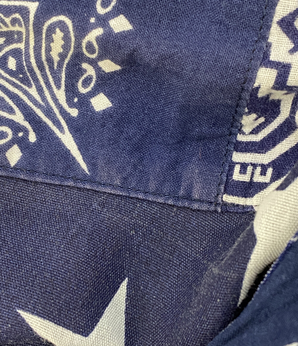 OLD PARK オールドパーク コーチジャケット バンダナパッチワーク 日本製 リメイク メンズ SIZE L