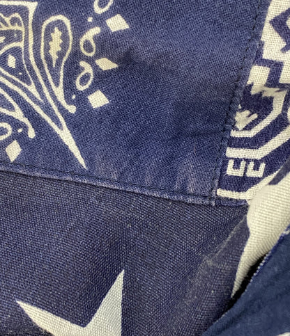 OLD PARK オールドパーク コーチジャケット バンダナパッチワーク 日本製 リメイク メンズ SIZE L