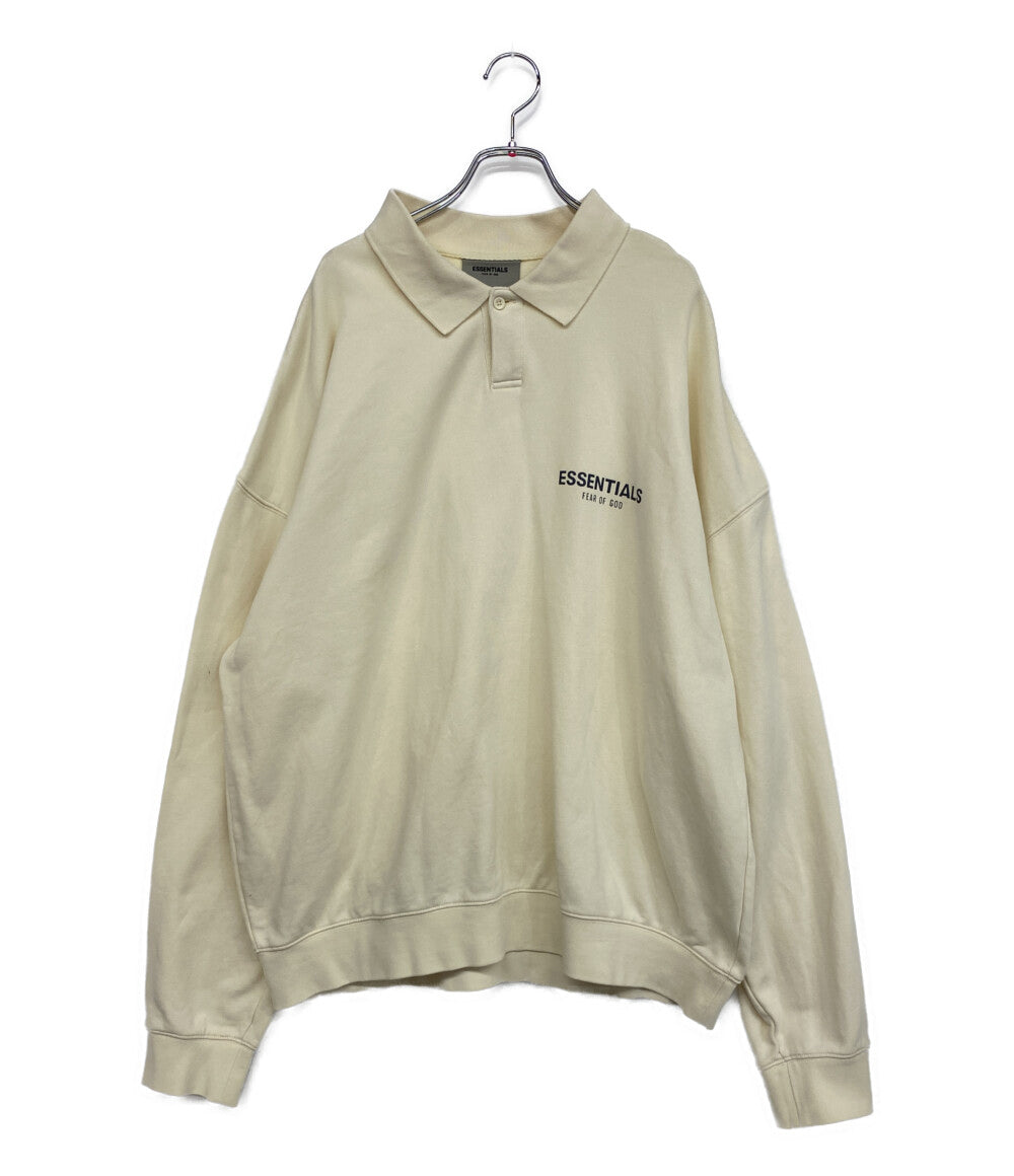 ESSENTIALS 長袖ポロシャツ FOG スウェット バックロゴ レディース SIZE L エッセンシャルズ