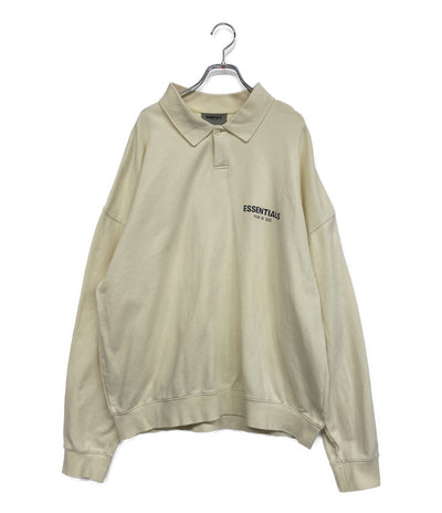 ESSENTIALS 長袖ポロシャツ FOG スウェット バックロゴ レディース SIZE L エッセンシャルズ