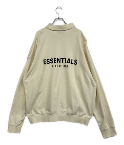 ESSENTIALS 長袖ポロシャツ FOG スウェット バックロゴ レディース SIZE L エッセンシャルズ