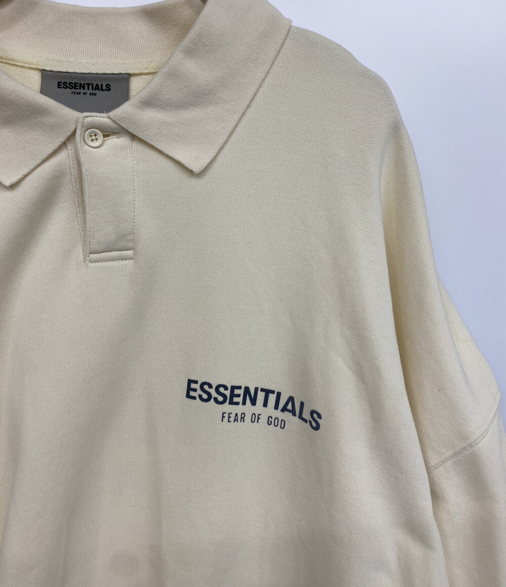 ESSENTIALS 長袖ポロシャツ FOG スウェット バックロゴ レディース SIZE L エッセンシャルズ